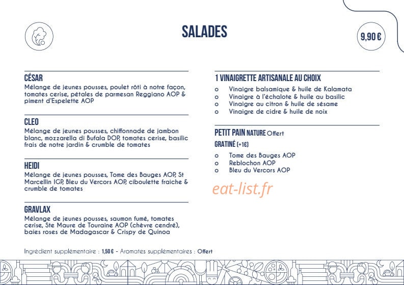 De Facto Mia Pizza — carte page 5