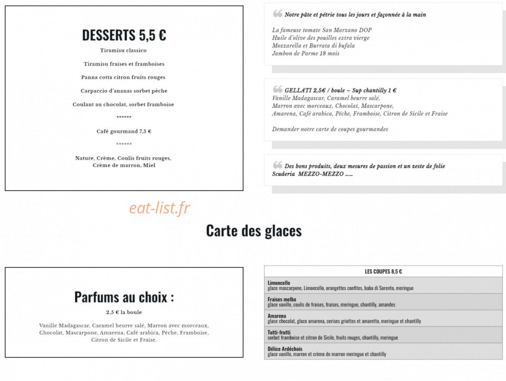 Mezzo Mezzo — carte page 3