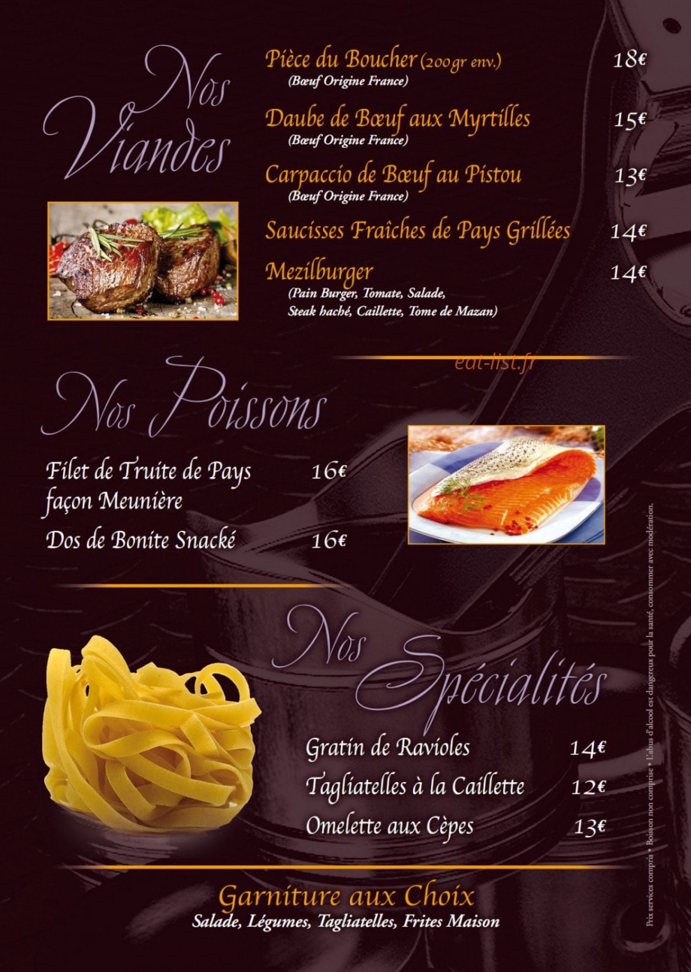 Hôtel des Cévennes — carte page 2