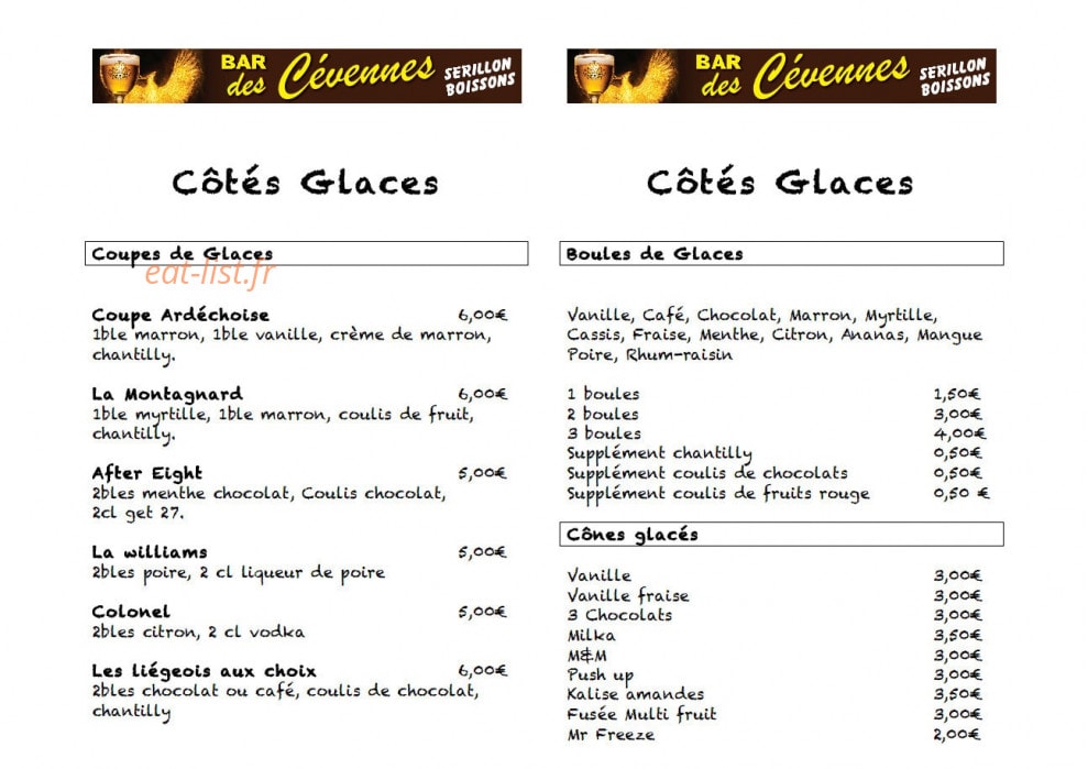 Hôtel des Cévennes — carte page 10