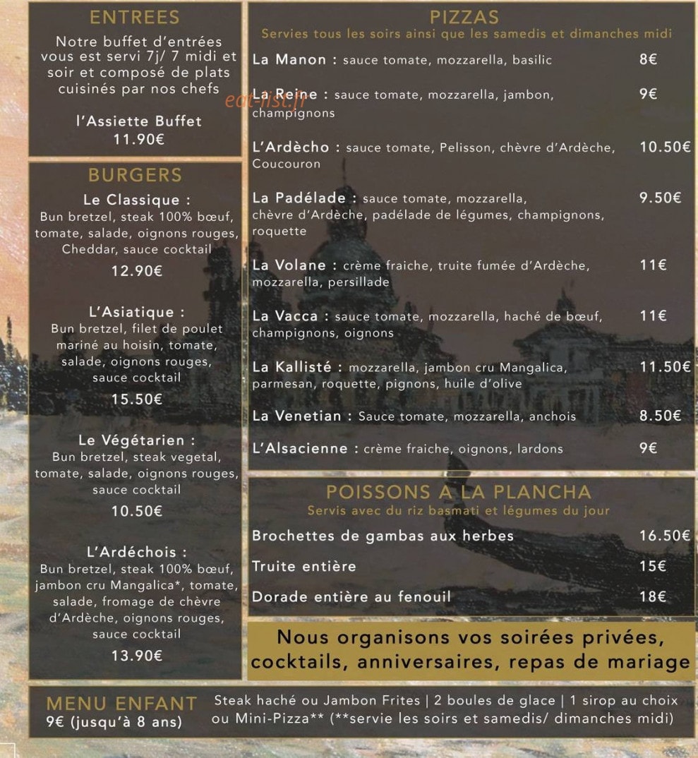Le Venetian — carte page 2