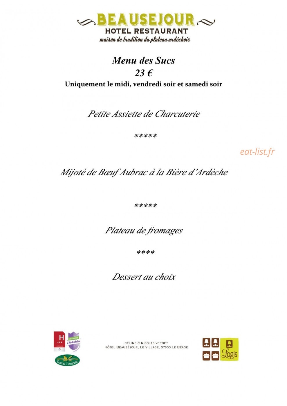 Beausejour — carte page 4