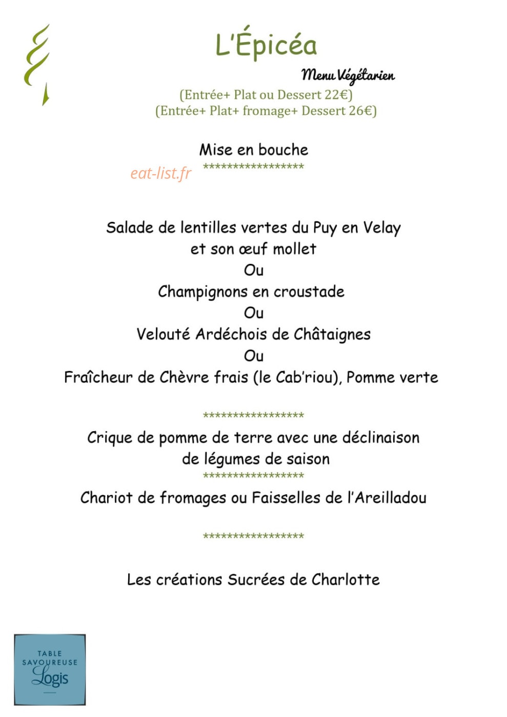 Hôtel des Sapins — carte page 3