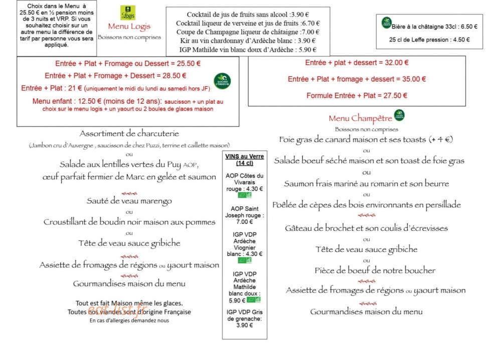 Le Provence — carte page 1