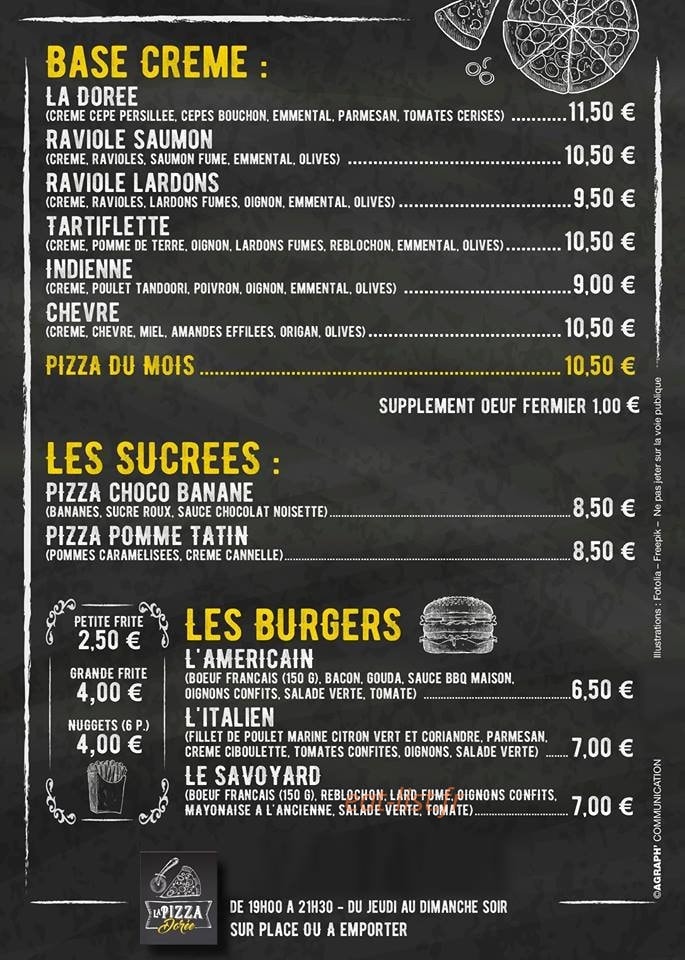 Pizza Dorée — carte page 2