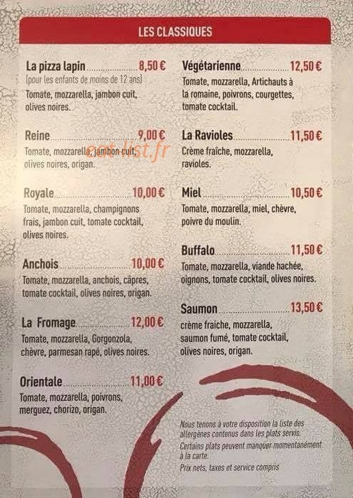 Le Bistr'0 — carte page 2