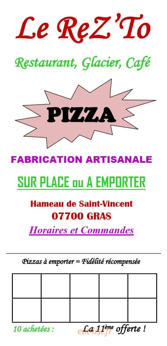 Le Rez To — carte page 1
