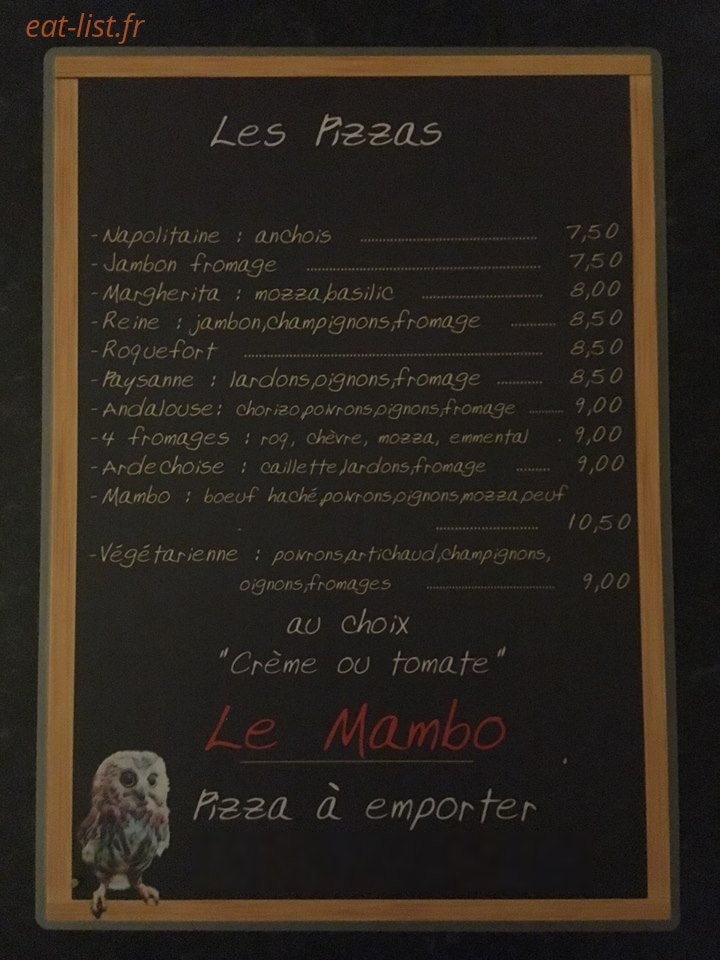 Le Mambo — carte page 2