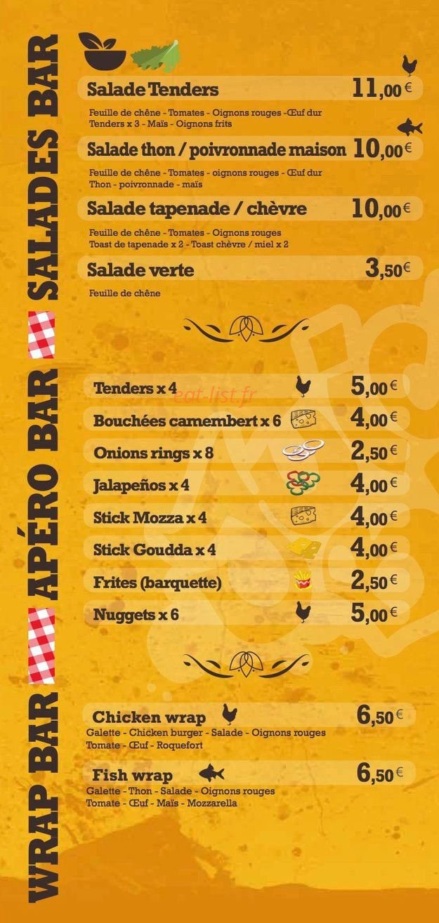 Juicy' Bar — carte page 4