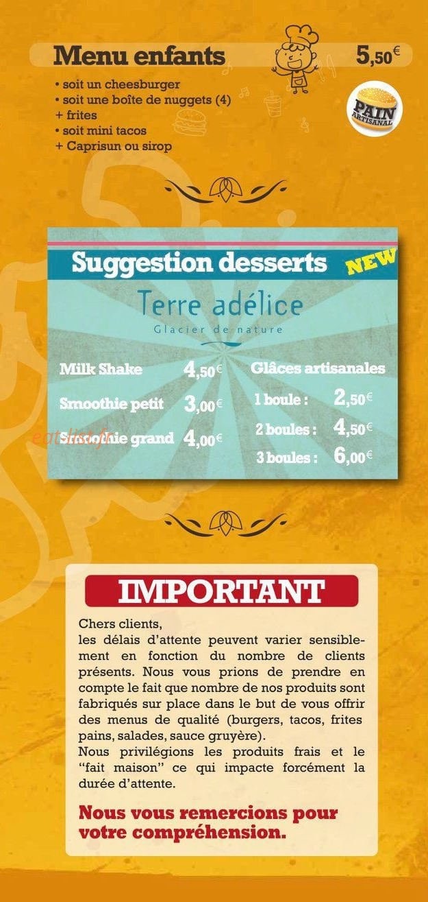 Juicy' Bar — carte page 5