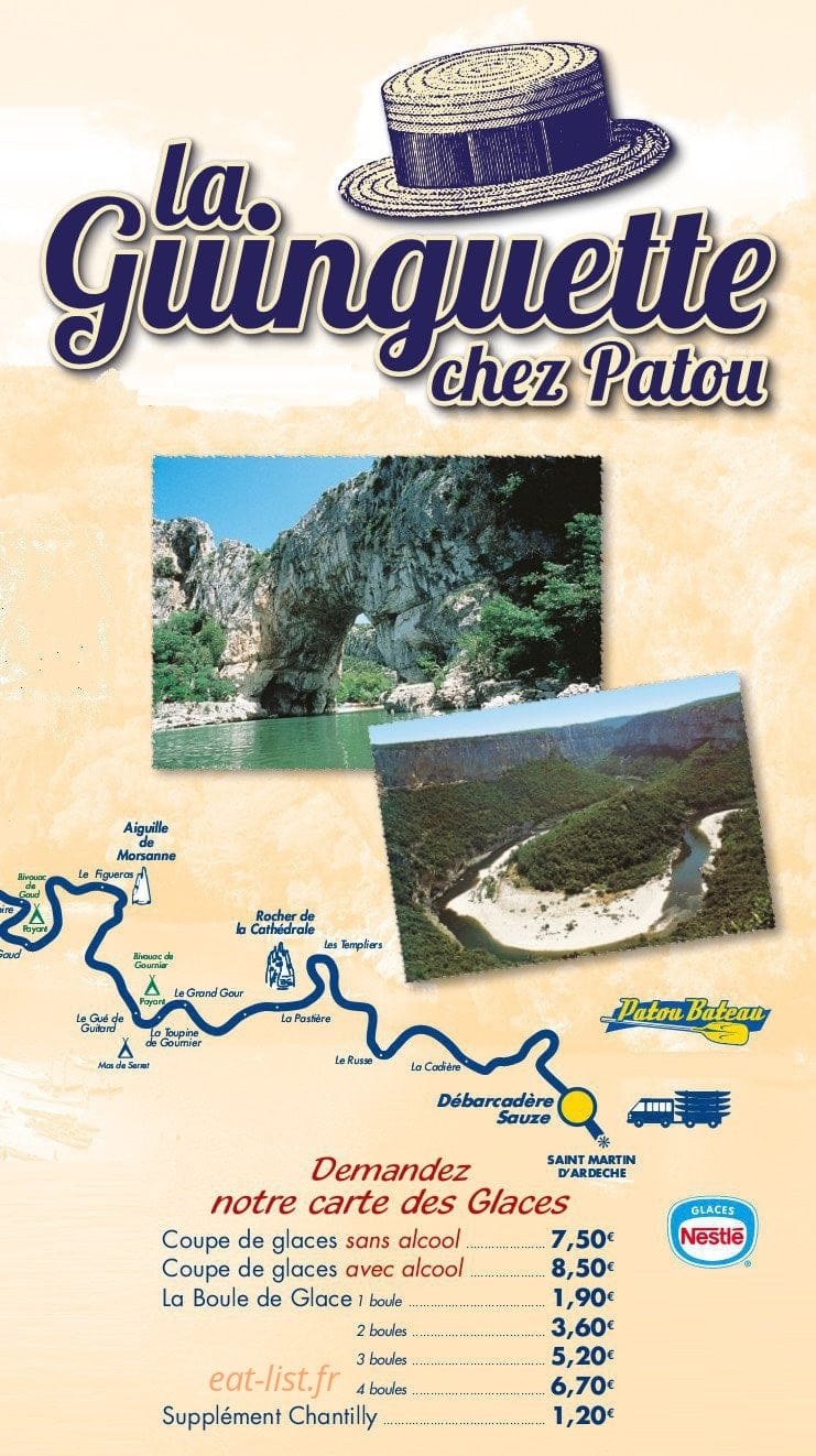 La Guinguette chez Patou — carte page 2