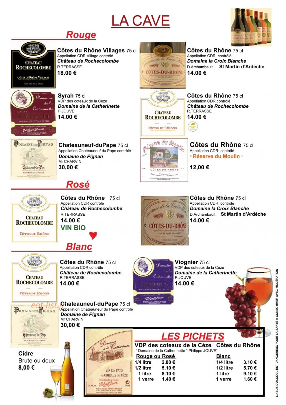 La Guinguette du Moulin — carte page 7