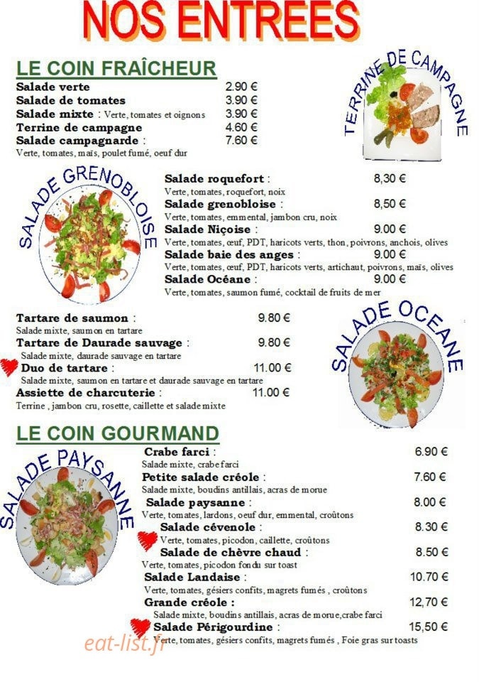 La Guinguette du Moulin — carte page 3
