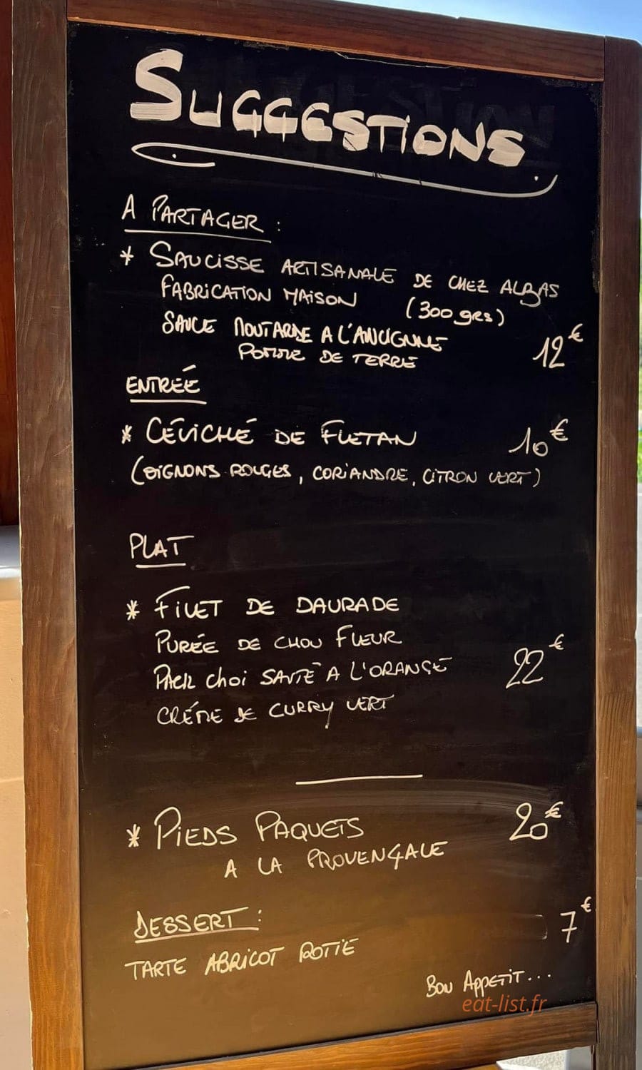 La Terrasse — carte page 1