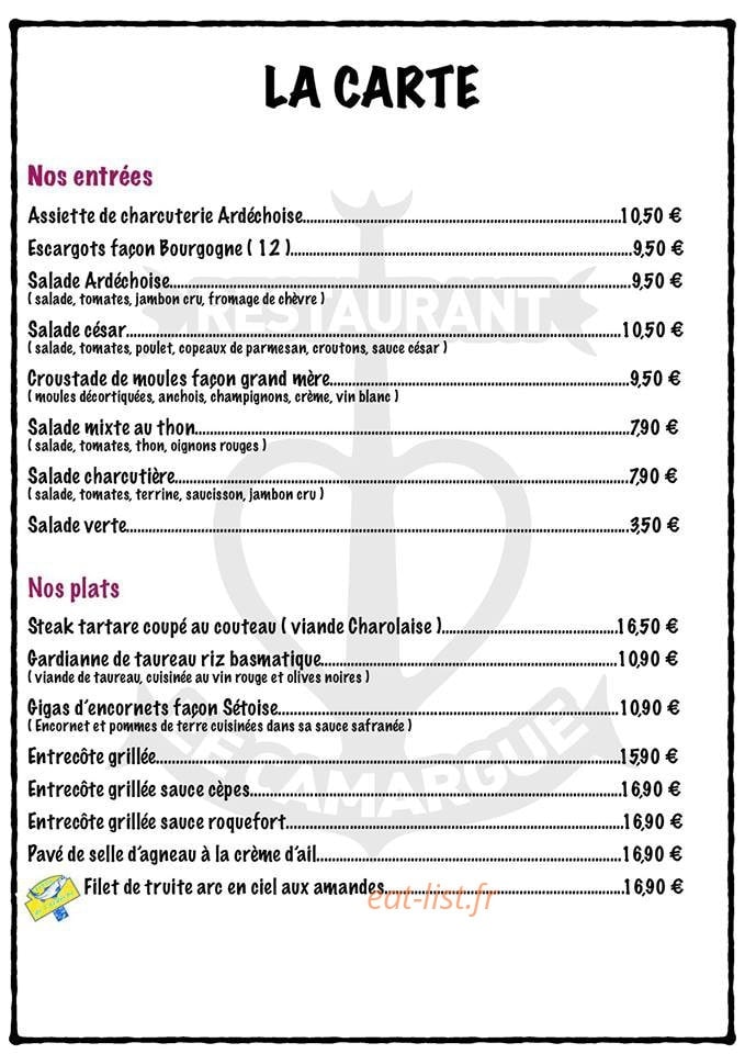 Le Camargue — carte page 5