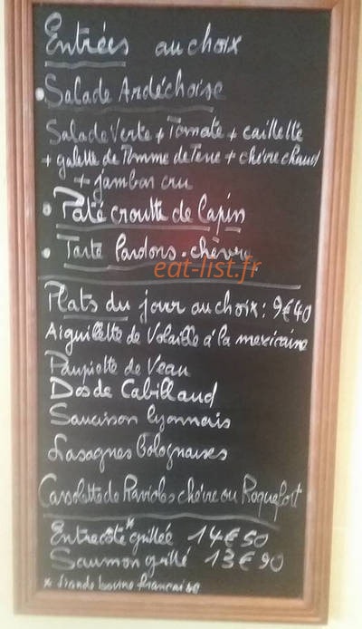Le Patio — carte page 1
