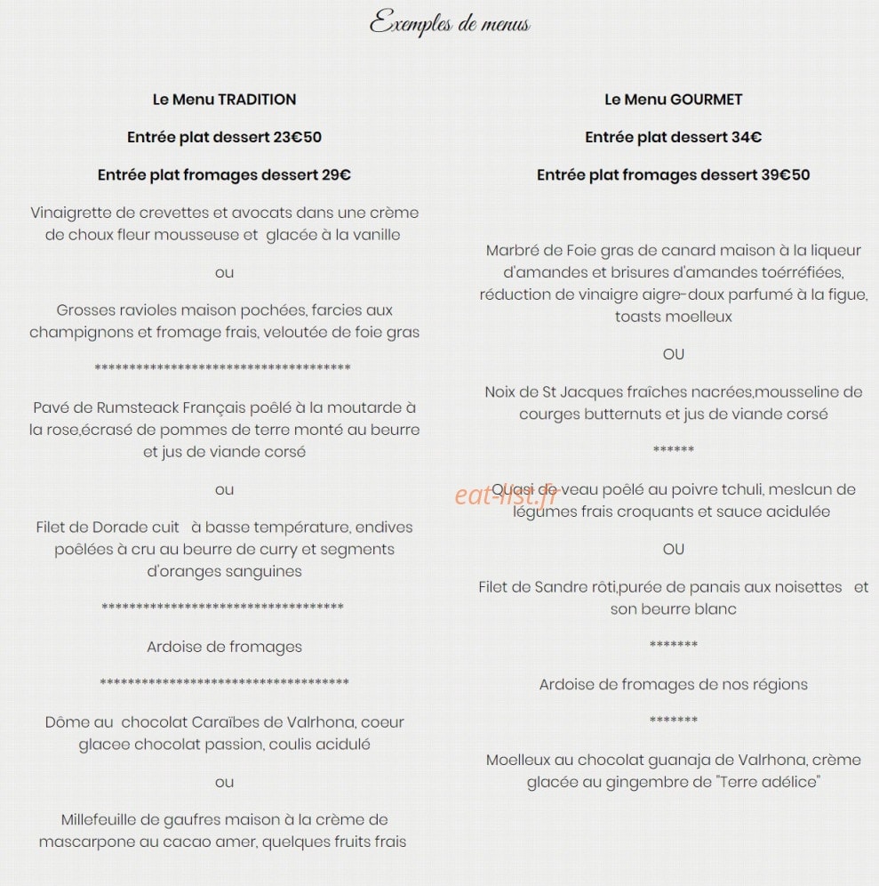 L’Ardoise Bleue — carte page 3