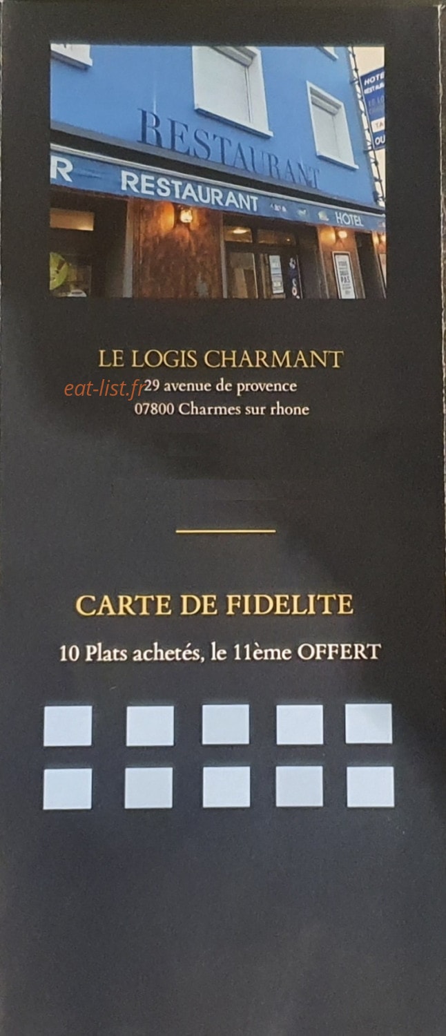 Le Logis Charmant — carte page 6