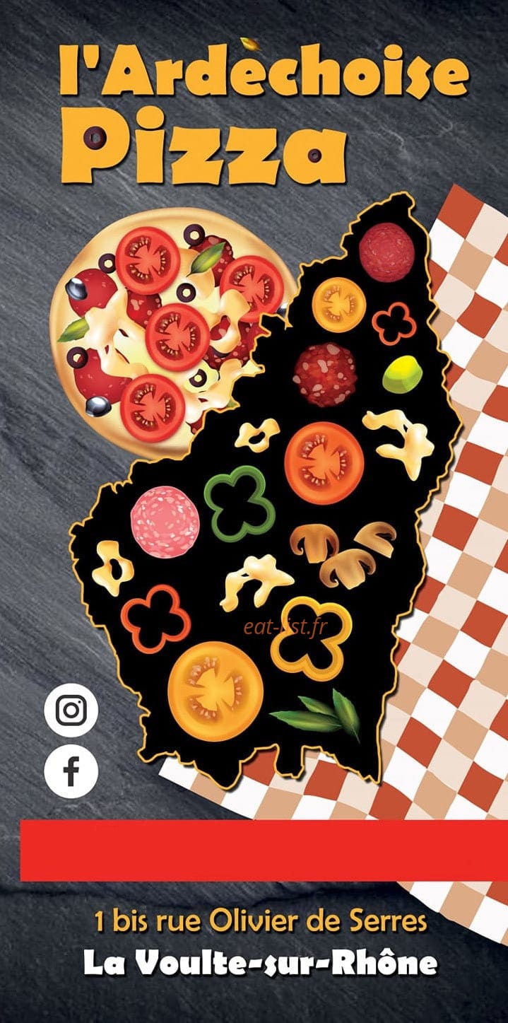 Pizza l'Ardechoise — carte page 1
