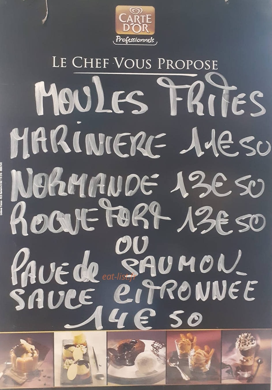 Au Dernier Sou — carte page 1