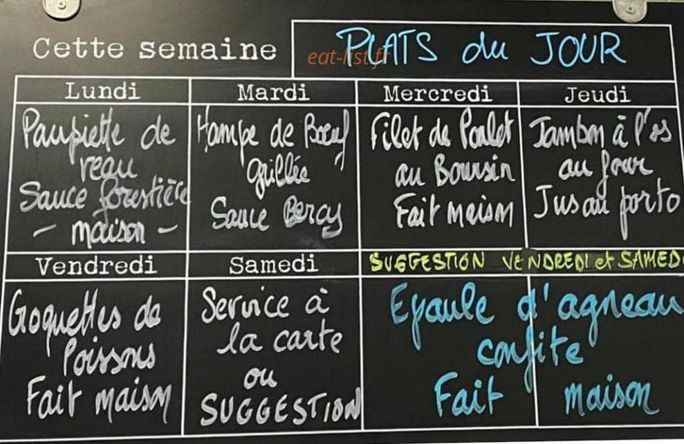 Bar le kevin — carte page 1