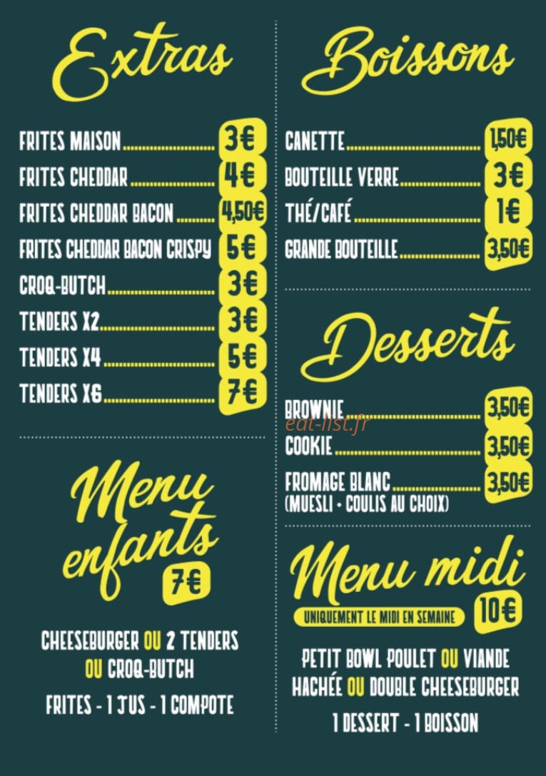 Butch Grill — carte page 2