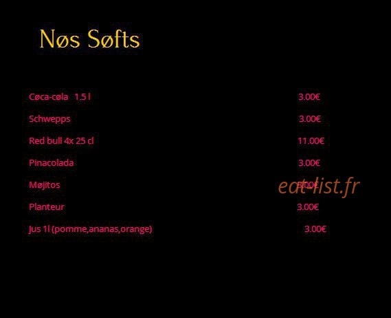 Ðrïnks Party — carte page 2