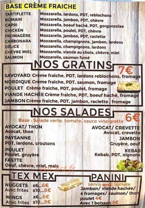 Fastte Pizza — carte page 2