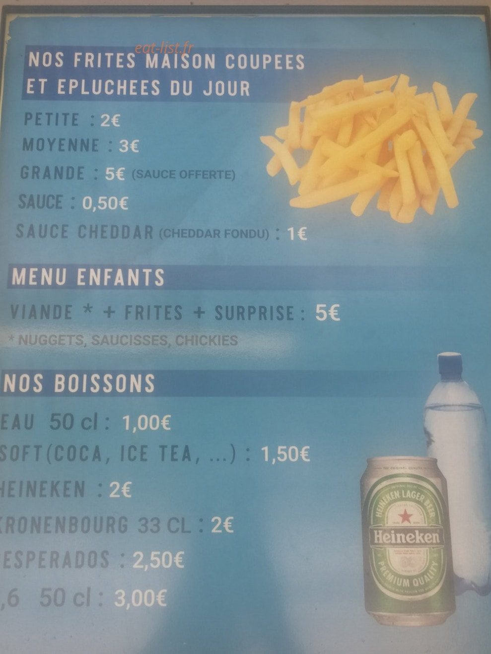 Friterie De L'agriculture — carte page 8