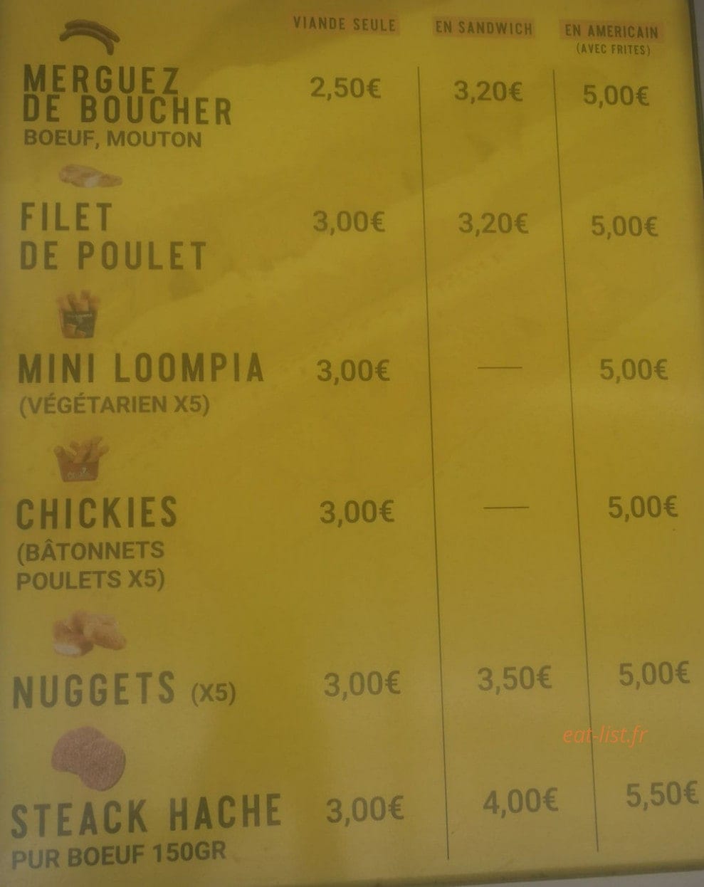 Friterie De L'agriculture — carte page 4