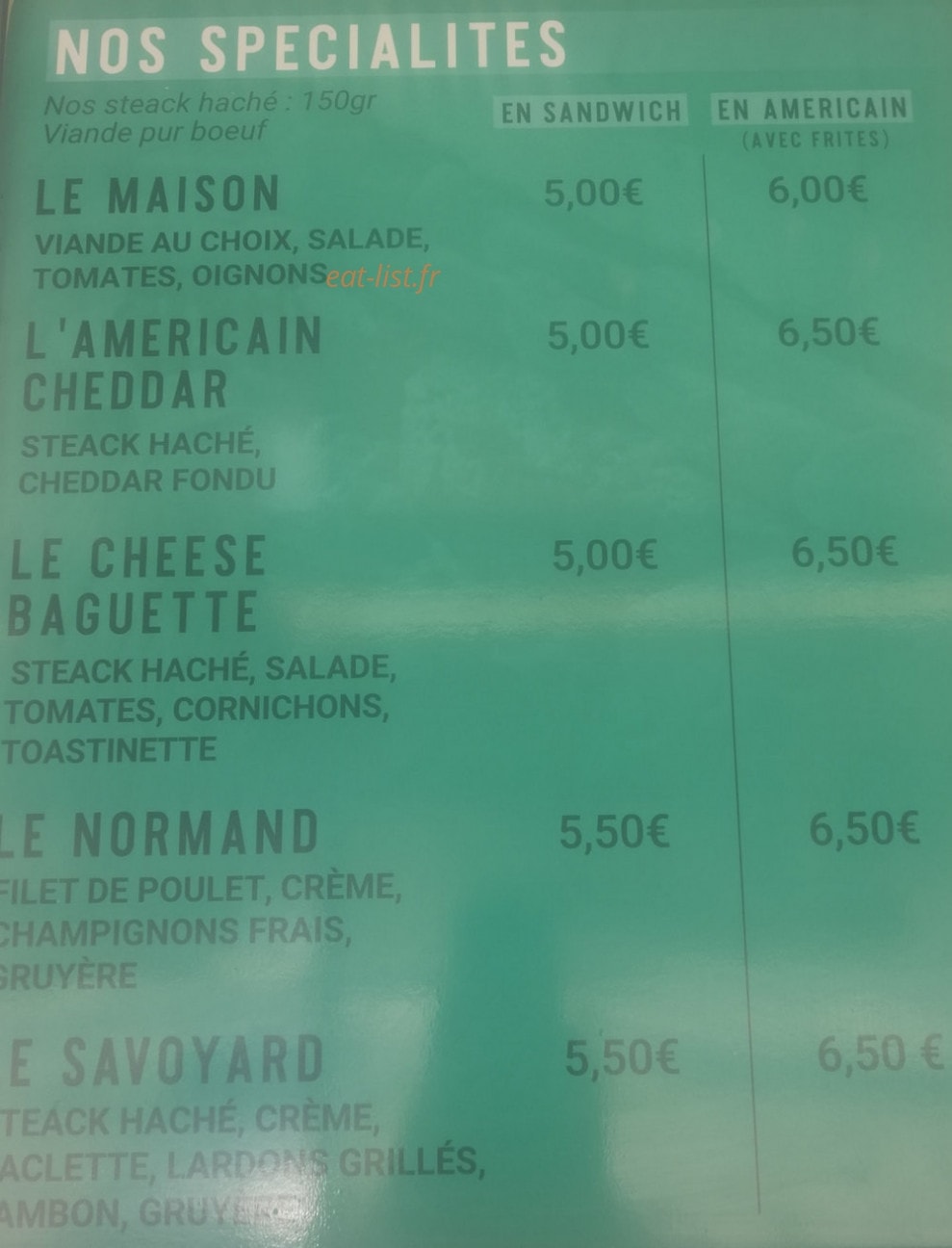 Friterie De L'agriculture — carte page 5