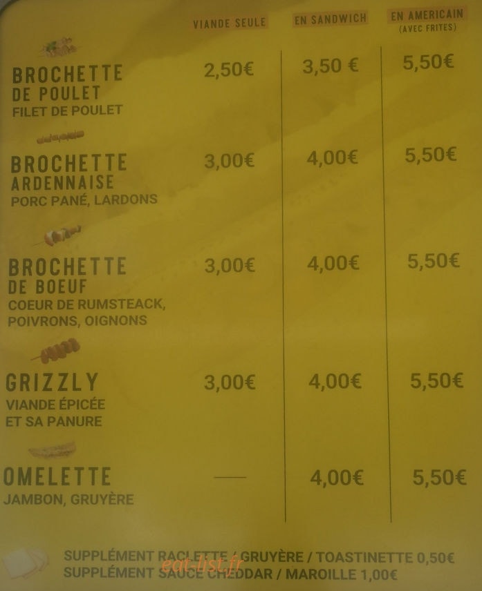 Friterie De L'agriculture — carte page 3