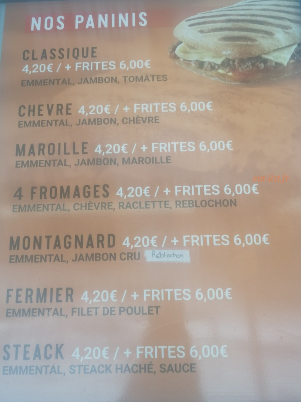 Friterie De L'agriculture — carte page 1