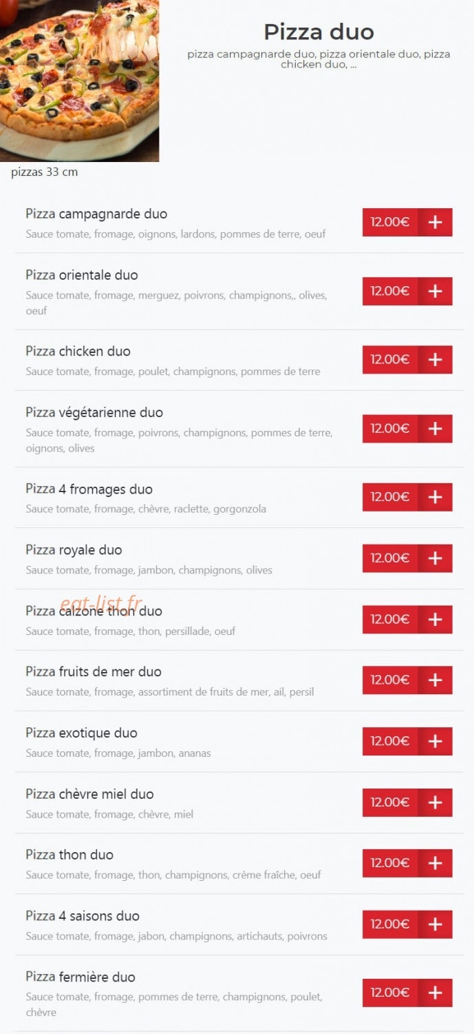 Illico Resto — carte page 6