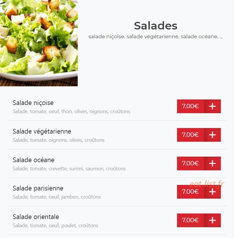 Illico Resto — carte page 18