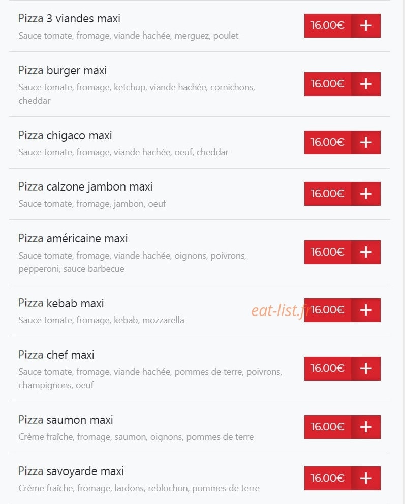 Illico Resto — carte page 11