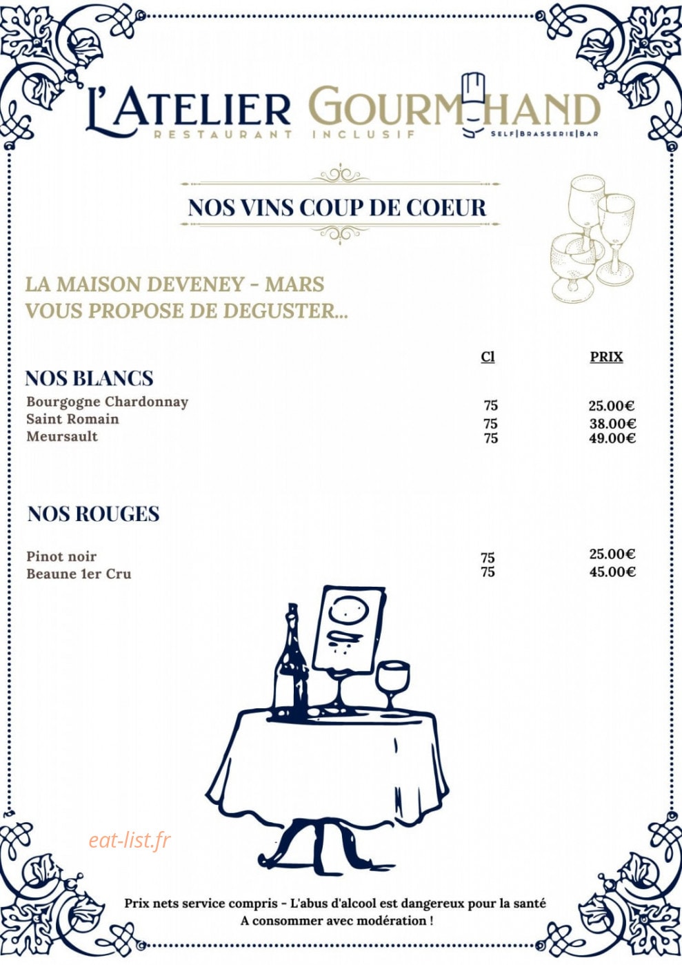 L'atelier Gourm'Hand — carte page 7