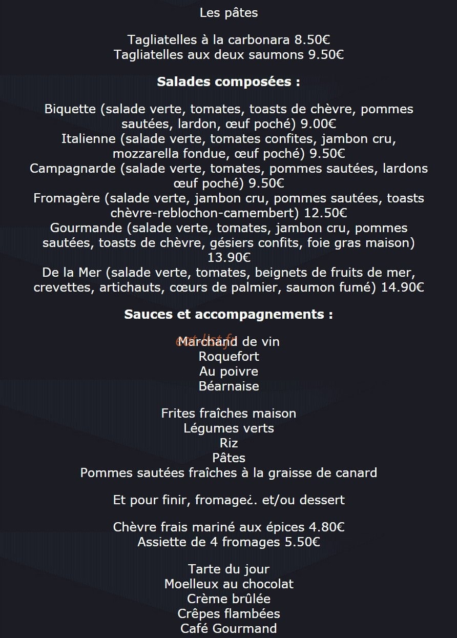 L'Elysé — carte page 2