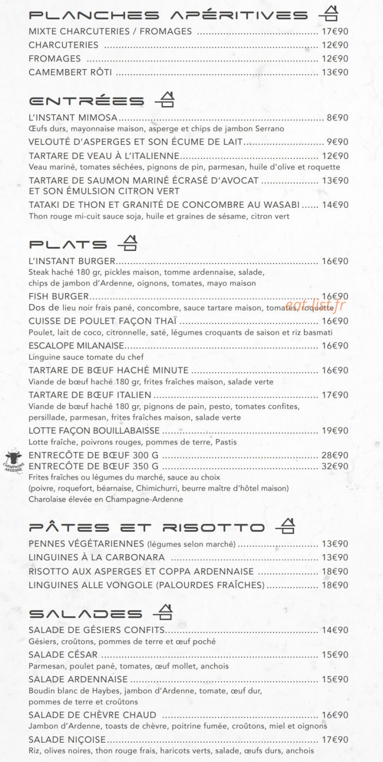 L’instant — carte page 1