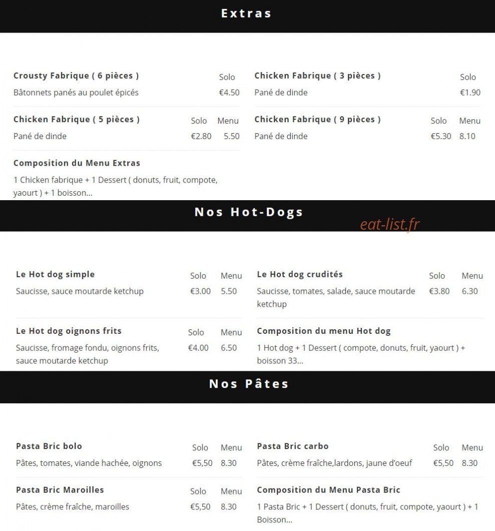 La Fabrique — carte page 2