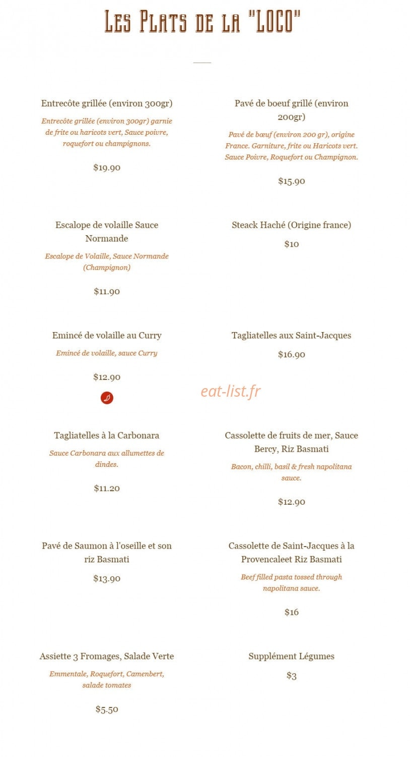 La Locomotive — carte page 2
