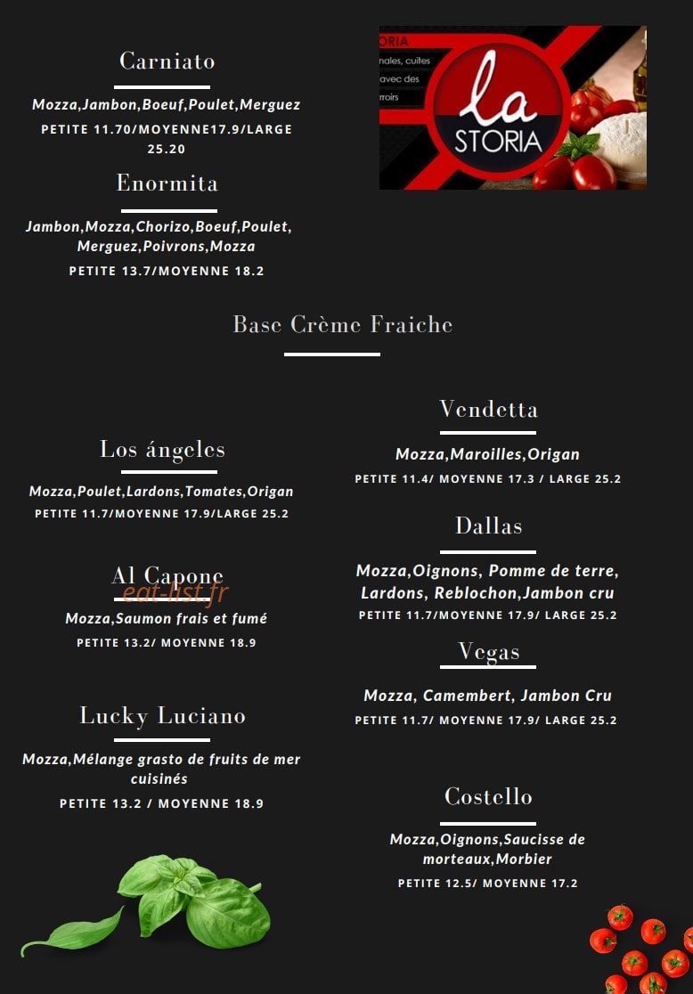 La Storia — carte page 3