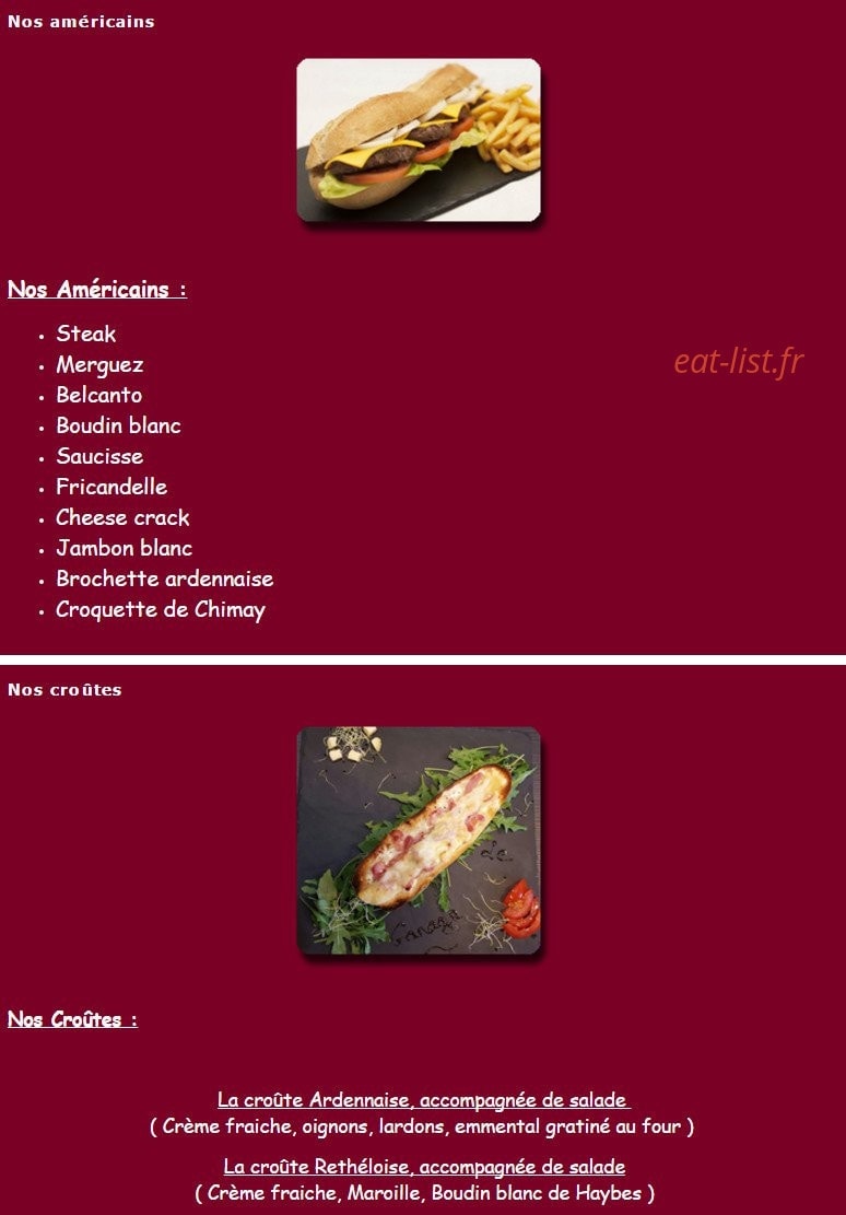 Le Garage — carte page 3