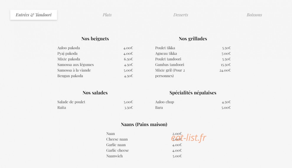 Le Nimto — carte page 1