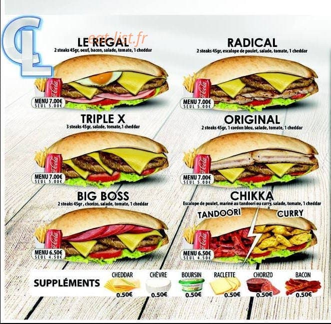 Le P'tit Regal — carte page 5