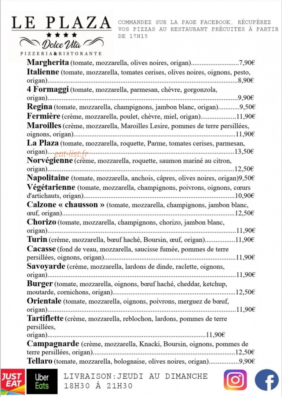 Le plaza — carte page 1