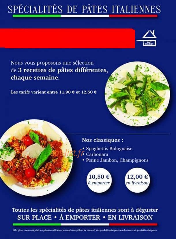 O' Saveur d'Italie — carte page 2