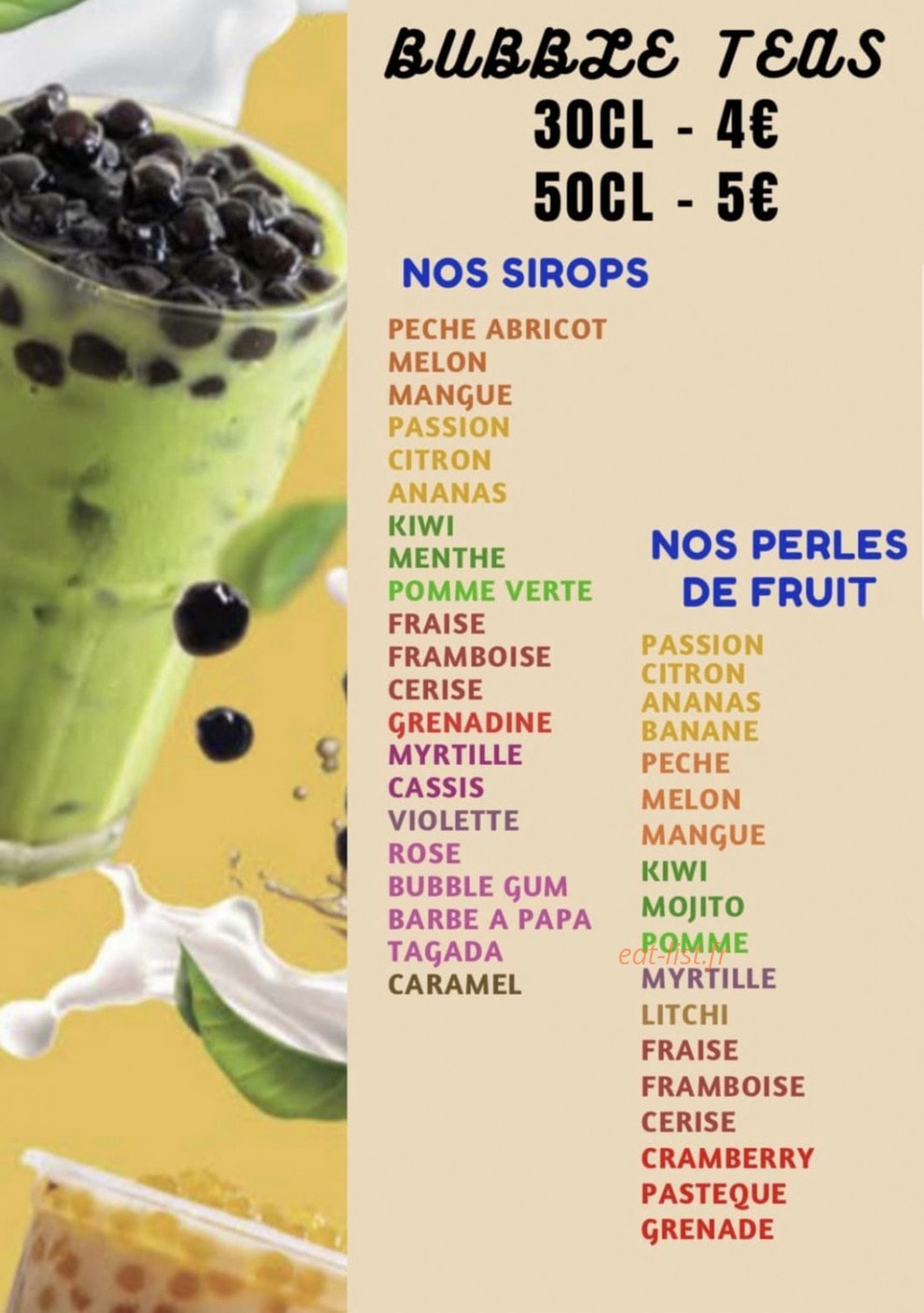 O'Smoothie — carte page 7
