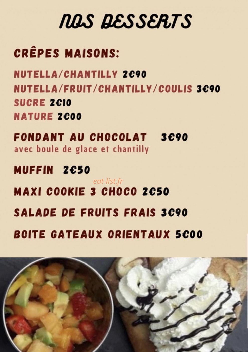 O'Smoothie — carte page 3