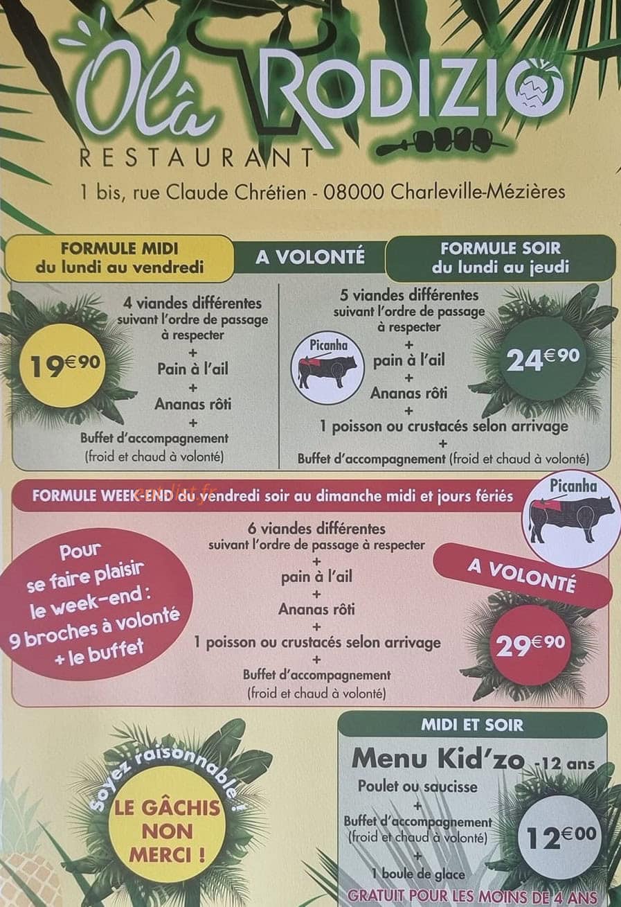 Olâ Rodizio — carte page 1